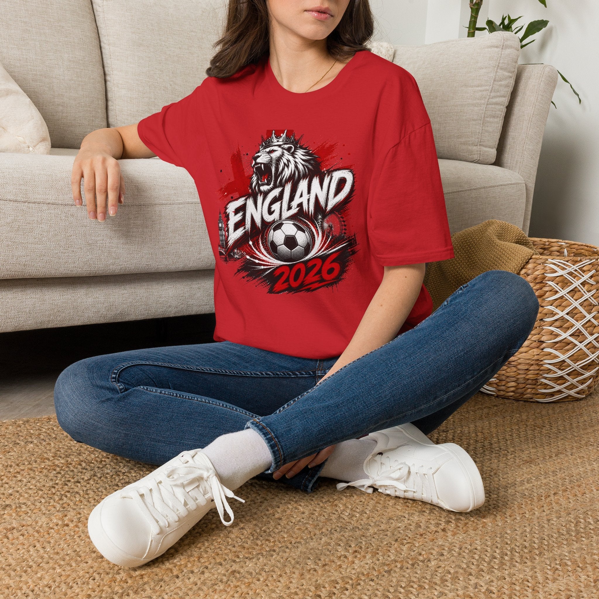 England 2026 World Cup Graphic T-Shirt - soccer fan t-shirt | GoalRush Studio