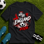 England 2026 World Cup Graphic T-Shirt - soccer fan t-shirt | GoalRush Studio