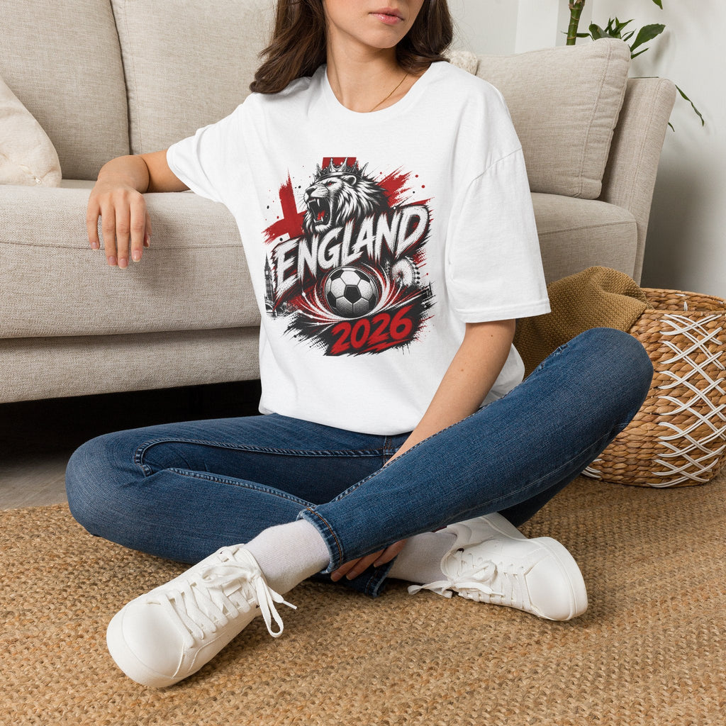 England 2026 World Cup Graphic T-Shirt - soccer fan t-shirt | GoalRush Studio