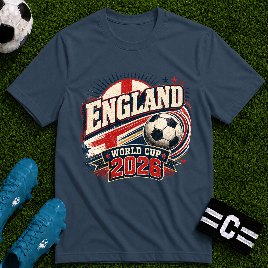 England 2026 World Cup Retro T-Shirt - soccer fan t-shirt | GoalRush Studio