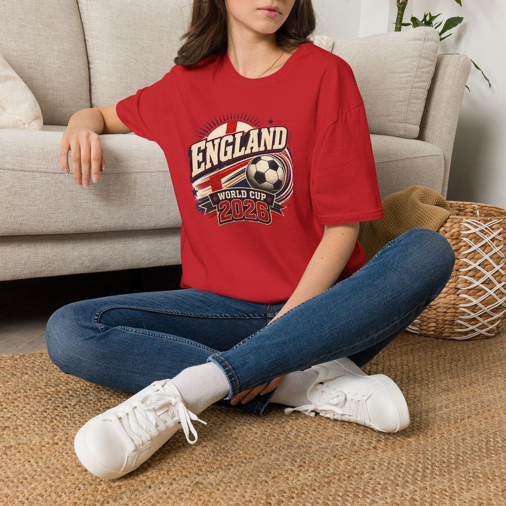 England 2026 World Cup Retro T-Shirt - soccer fan t-shirt | GoalRush Studio