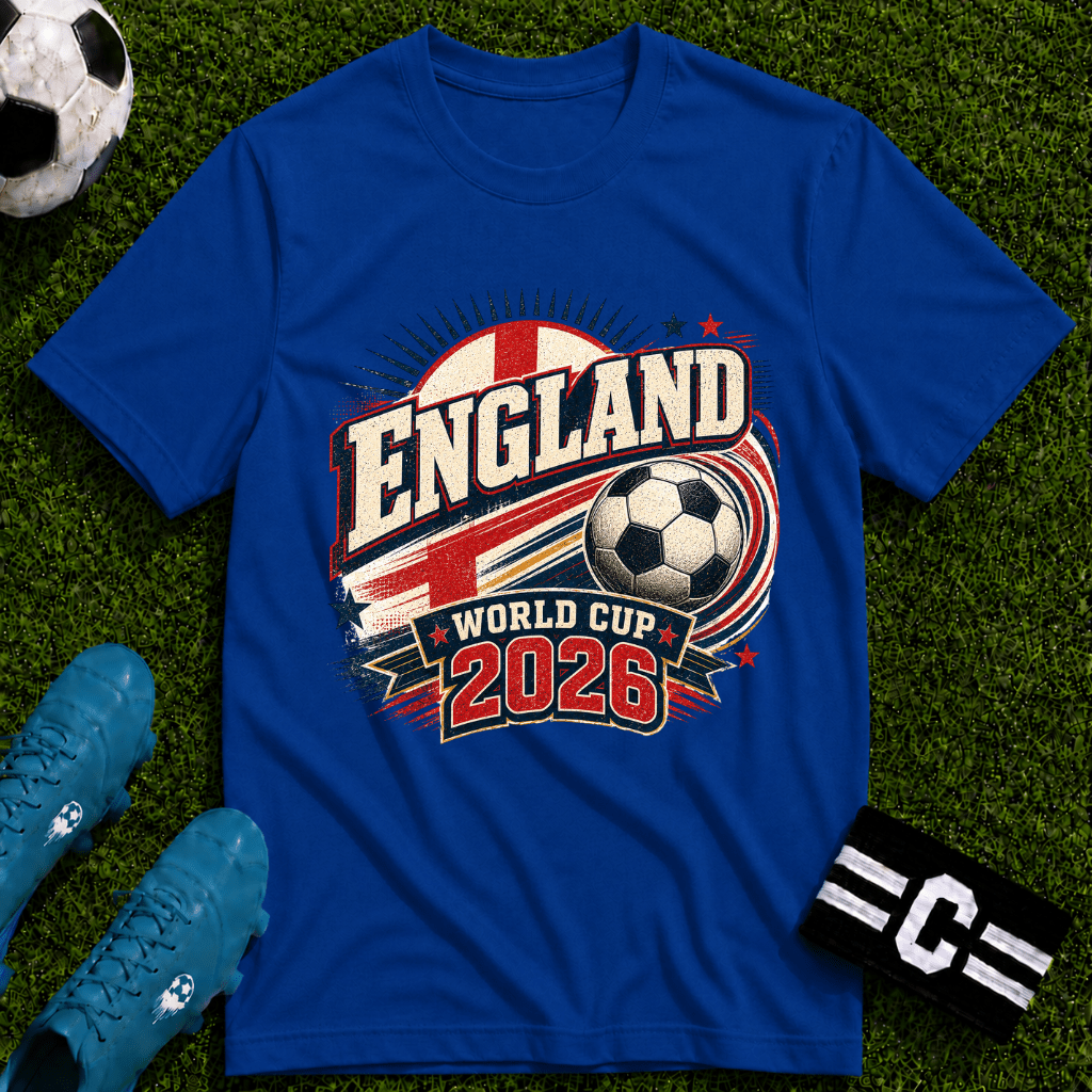 England 2026 World Cup Retro T-Shirt - soccer fan t-shirt | GoalRush Studio