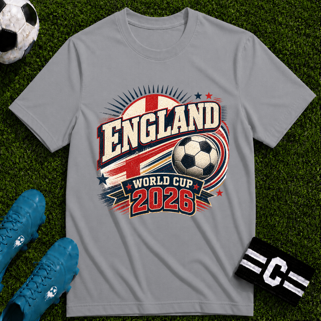 England 2026 World Cup Retro T-Shirt - soccer fan t-shirt | GoalRush Studio