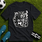 Fierce Tiger Soccer T-Shirt - soccer fan t-shirt | GoalRush Studio