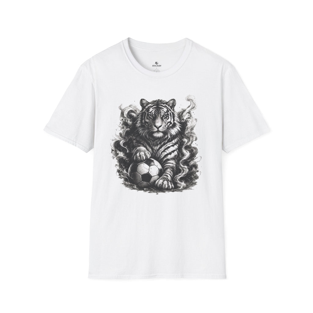 Fierce Tiger Soccer T-Shirt - soccer fan t-shirt | GoalRush Studio