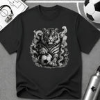 Fierce Tiger Soccer T-Shirt - soccer fan t-shirt | GoalRush Studio