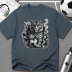 Fierce Tiger Soccer T-Shirt - soccer fan t-shirt | GoalRush Studio