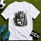 Fierce Tiger Soccer T-Shirt - soccer fan t-shirt | GoalRush Studio