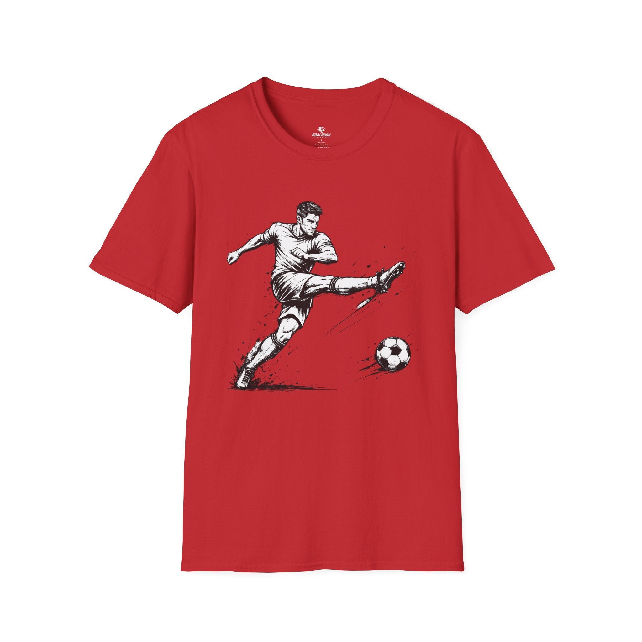 Football Striker Sketch T-Shirt - soccer fan t-shirt | GoalRush Studio
