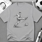 Football Striker Sketch T-Shirt - soccer fan t-shirt | GoalRush Studio