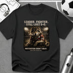 Football Wolf "Leader. Fighter. Still Lost 5-0." T-Shirt - soccer fan t-shirt | GoalRush Studio