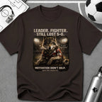 Football Wolf "Leader. Fighter. Still Lost 5-0." T-Shirt - soccer fan t-shirt | GoalRush Studio