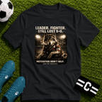 Football Wolf "Leader. Fighter. Still Lost 5-0." T-Shirt - soccer fan t-shirt | GoalRush Studio