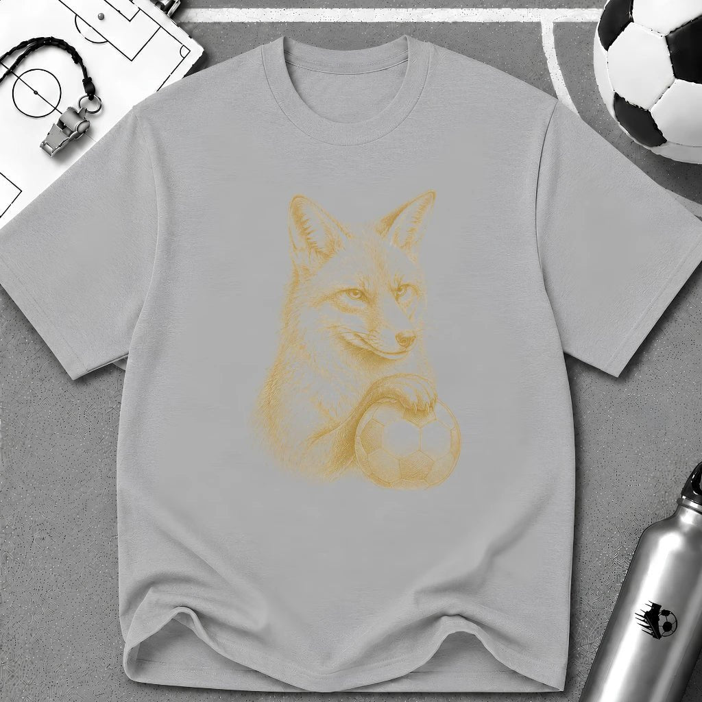 Fox Fine Line Art Graphics T-Shirt - soccer fan t-shirt | GoalRush Studio