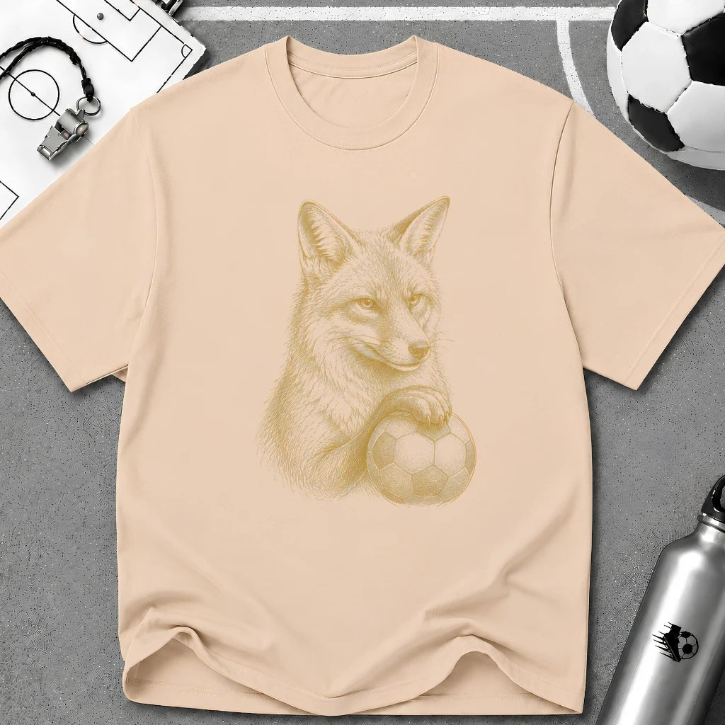 Fox Fine Line Art Graphics T-Shirt - soccer fan t-shirt | GoalRush Studio