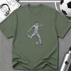 Free Kick Detailed Ink Sketch T-Shirt - soccer fan t-shirt | GoalRush Studio