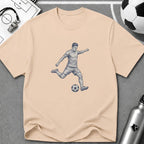 Free Kick Detailed Ink Sketch T-Shirt - soccer fan t-shirt | GoalRush Studio