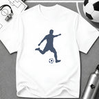 Free Kick Flat Vector Silhoulette T-Shirt - soccer fan t-shirt | GoalRush Studio