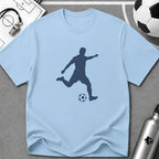 Free Kick Flat Vector Silhoulette T-Shirt - soccer fan t-shirt | GoalRush Studio