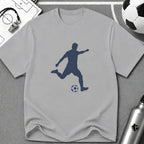 Free Kick Flat Vector Silhoulette T-Shirt - soccer fan t-shirt | GoalRush Studio