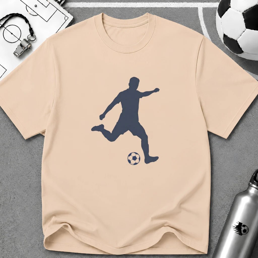 Free Kick Flat Vector Silhoulette T-Shirt - soccer fan t-shirt | GoalRush Studio
