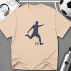Free Kick Flat Vector Silhoulette T-Shirt - soccer fan t-shirt | GoalRush Studio