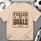 Fueled By Goals T-Shirt - soccer fan t-shirt | GoalRush Studio