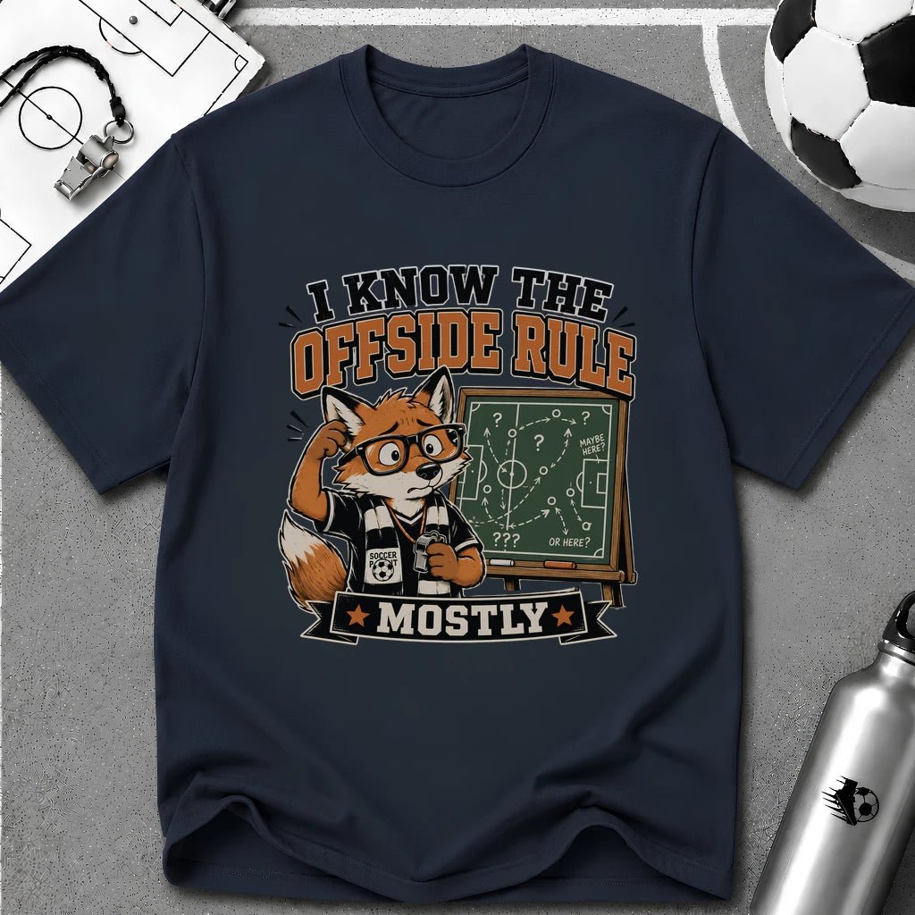 Funny Fox - I Know The Offside Rule T-Shirt - soccer fan t-shirt | GoalRush Studio