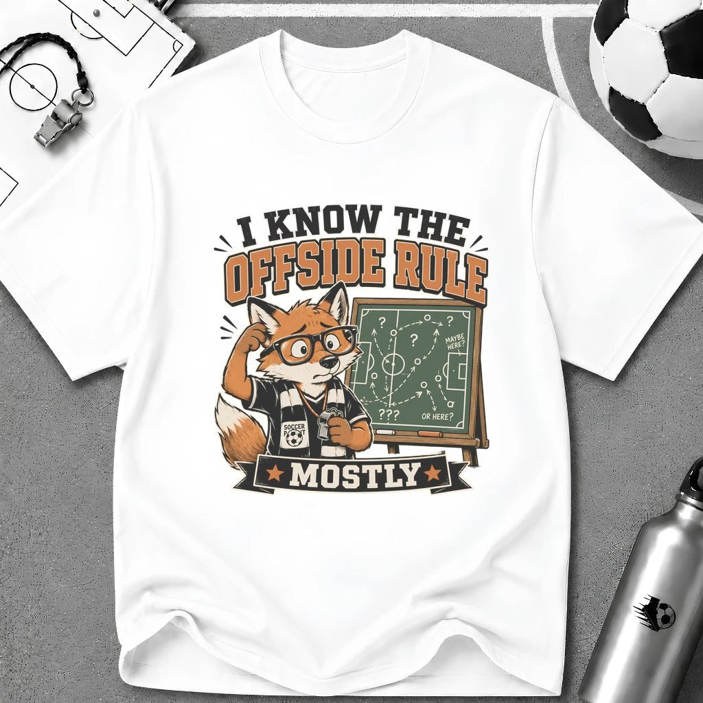 Funny Fox - I Know The Offside Rule T-Shirt - soccer fan t-shirt | GoalRush Studio