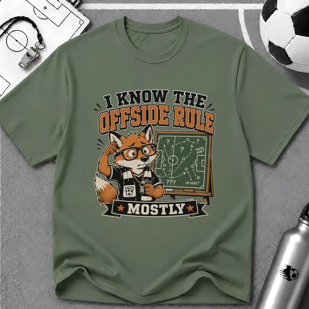 Funny Fox - I Know The Offside Rule T-Shirt - soccer fan t-shirt | GoalRush Studio
