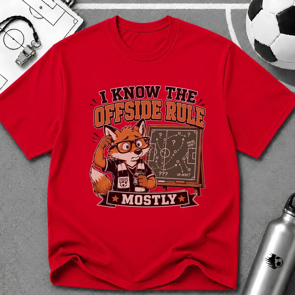 Funny Fox - I Know The Offside Rule T-Shirt - soccer fan t-shirt | GoalRush Studio