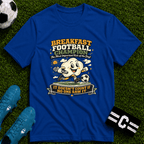 Funny Morning Game Day "Breakfast Football Champion" T-Shirt - soccer fan t-shirt | GoalRush Studio