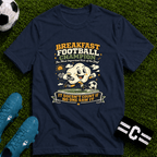 Funny Morning Game Day "Breakfast Football Champion" T-Shirt - soccer fan t-shirt | GoalRush Studio