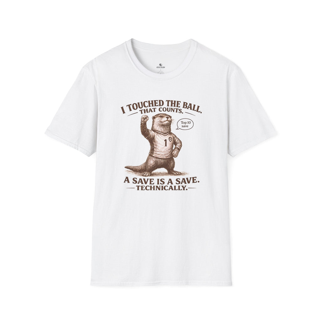 Funny Otter "I Touched The Ball, That Counts" T-Shirt - soccer fan t-shirt | GoalRush Studio