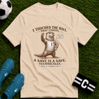 Funny Otter "I Touched The Ball, That Counts" T-Shirt - soccer fan t-shirt | GoalRush Studio