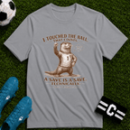 Funny Otter "I Touched The Ball, That Counts" T-Shirt - soccer fan t-shirt | GoalRush Studio