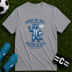 Funny Raccoon “First of All, I’m a Delight” T-Shirt - soccer fan t-shirt | GoalRush Studio