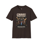Funny Raccoon T-Shirt "Chaos Coordinator" - soccer fan t-shirt | GoalRush Studio