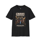 Funny Raccoon T-Shirt "Chaos Coordinator" - soccer fan t-shirt | GoalRush Studio