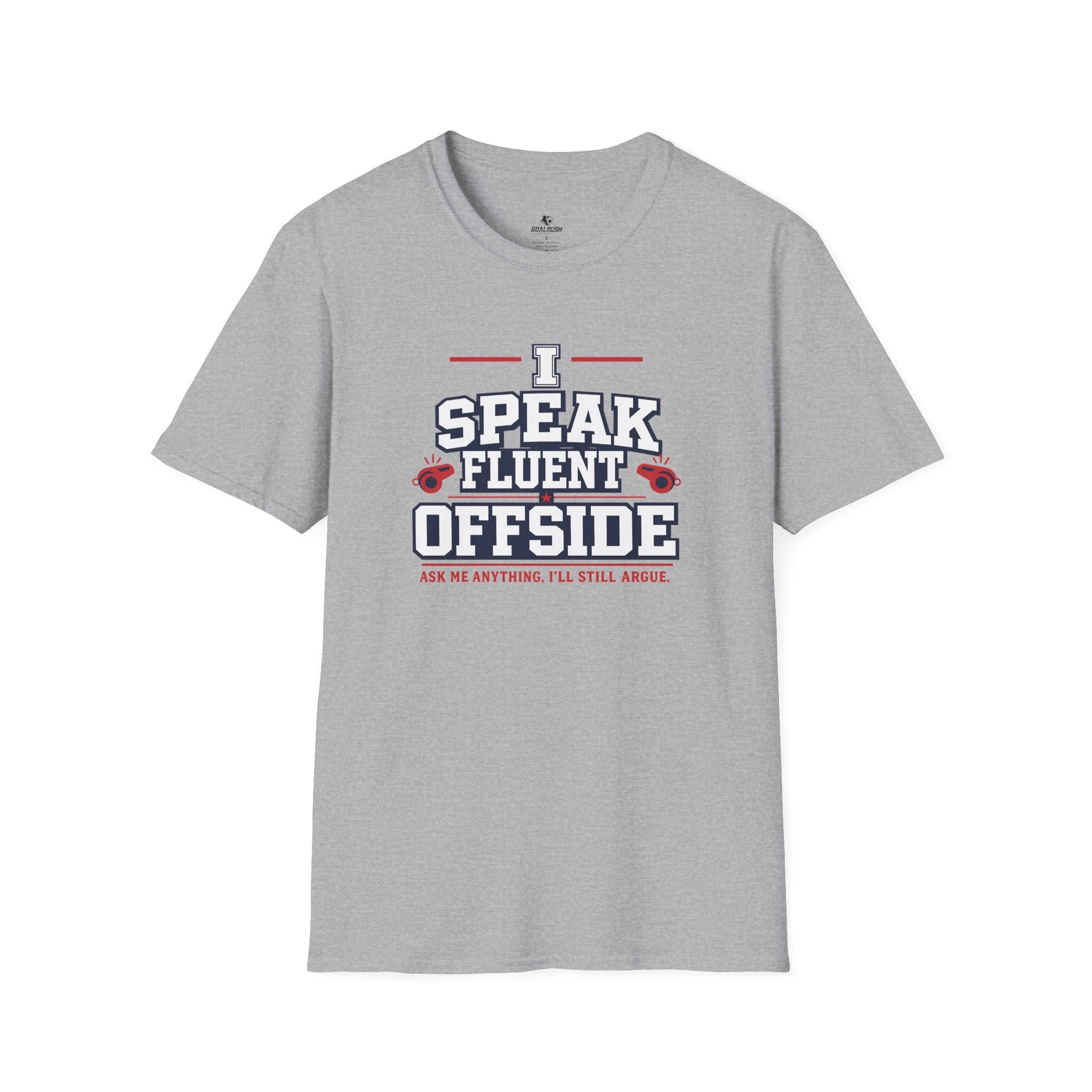 Funny Referee "I Speak Fluent Offside" T-Shirt - soccer fan t-shirt | GoalRush Studio