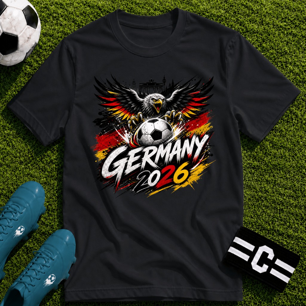 Germany 2026 World Cup Graphic T-Shirt - soccer fan t-shirt | GoalRush Studio