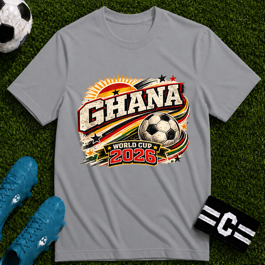 Ghana 2026 World Cup Retro T-Shirt - soccer fan t-shirt | GoalRush Studio