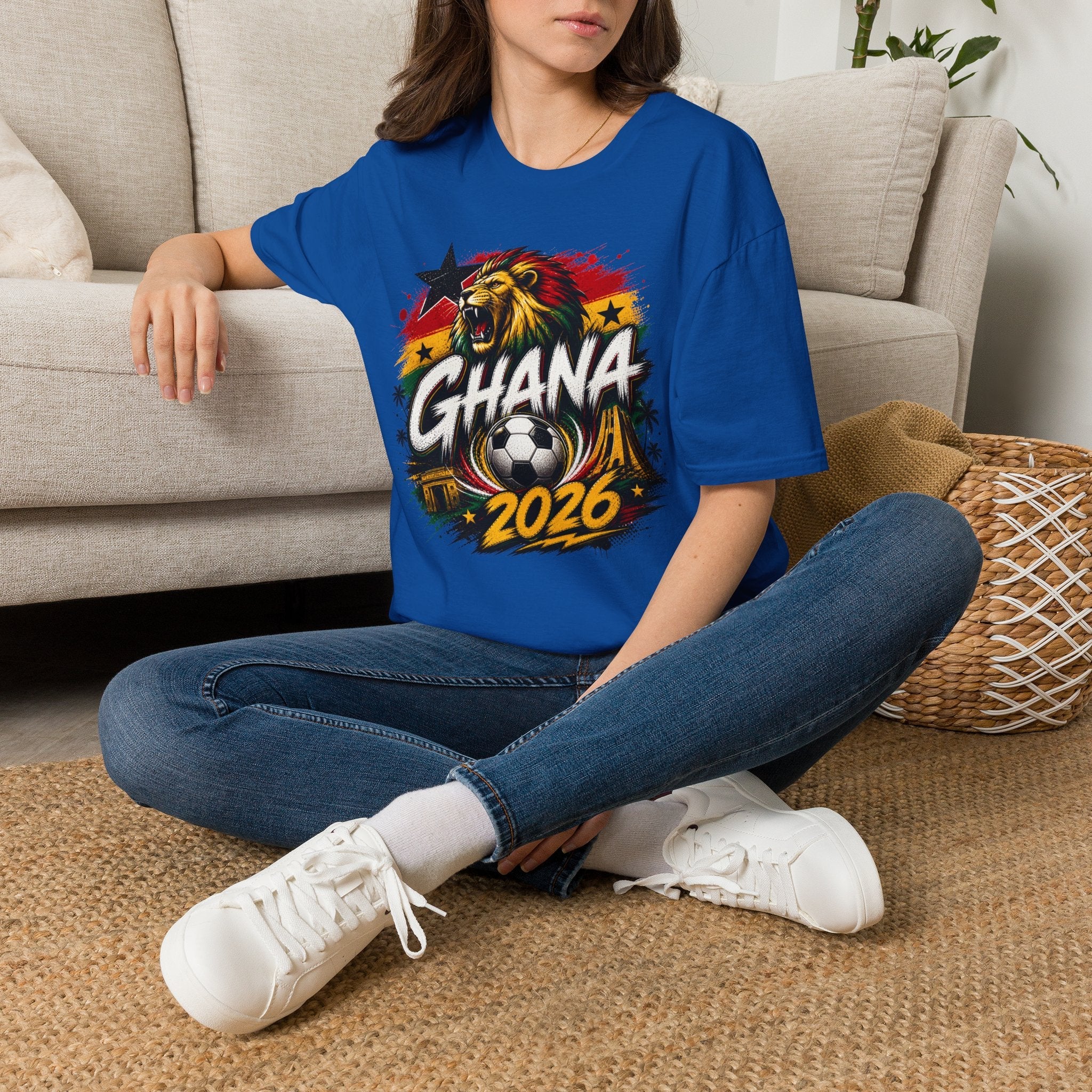 Ghana World Cup Graphic T-Shirt - soccer fan t-shirt | GoalRush Studio