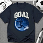 GOAL Midnight Blue T-Shirt - soccer fan t-shirt | GoalRush Studio