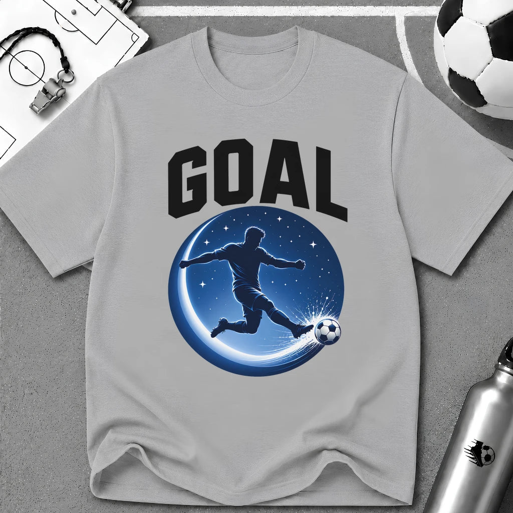 GOAL Midnight Blue T-Shirt - soccer fan t-shirt | GoalRush Studio