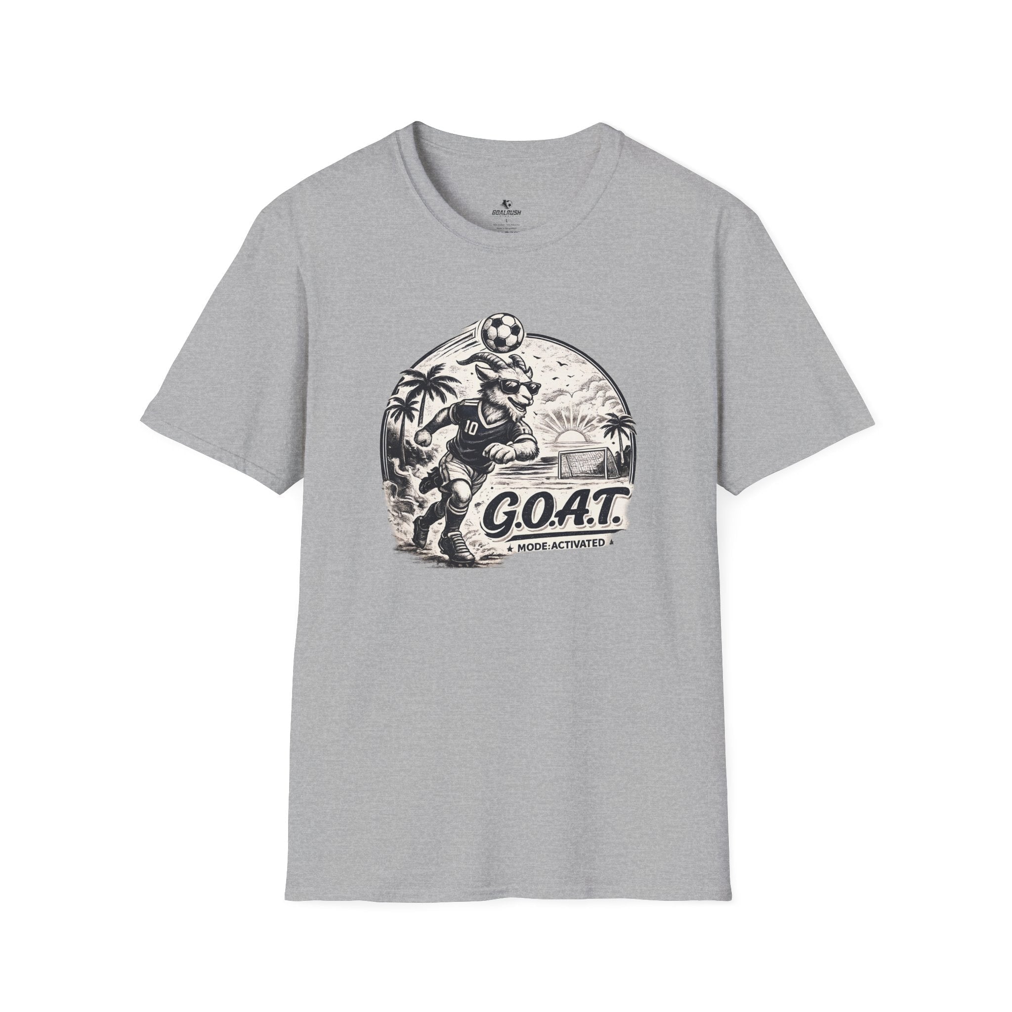GOAT Mode Soccer T-Shirt - soccer fan t-shirt | GoalRush Studio