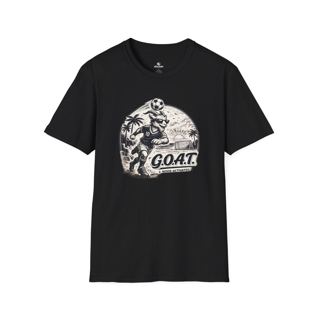 GOAT Mode Soccer T-Shirt - soccer fan t-shirt | GoalRush Studio