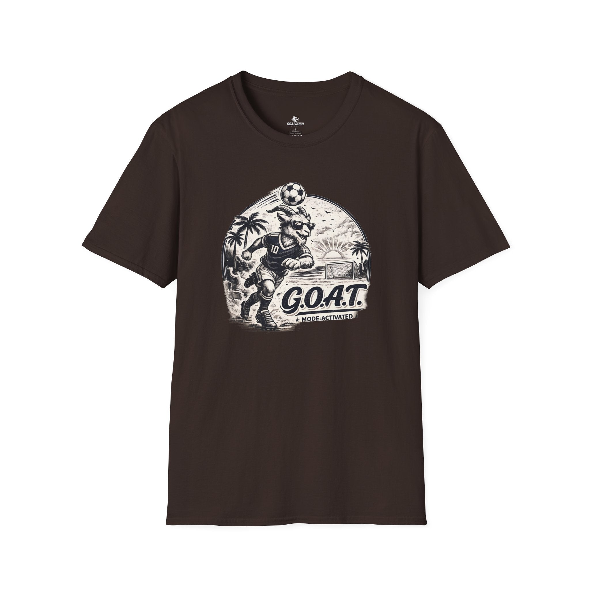 GOAT Mode Soccer T-Shirt - soccer fan t-shirt | GoalRush Studio