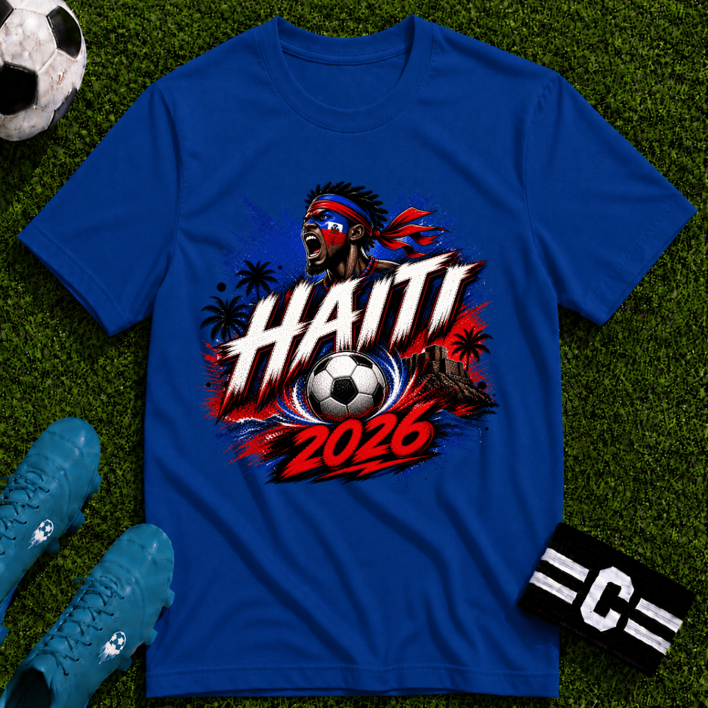 Haiti 2026 World Cup Graphic T-Shirt - soccer fan t-shirt | GoalRush Studio