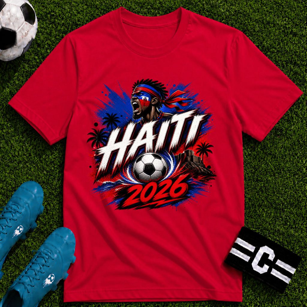 Haiti 2026 World Cup Graphic T-Shirt - soccer fan t-shirt | GoalRush Studio